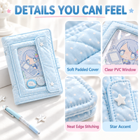 Mini carnet mignon et kawaii, carnets personnalisables, planificateur rembourré doux et rechargeable pour l'école, le bureau, la planification de bureau et la gestion du journal.