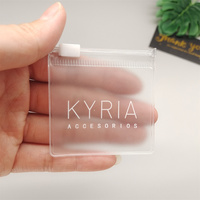Bolsa transparente de lujo con cierre de cremallera Embalaje con logotipos Tamaño 6*6cm Mini bolsa de plástico Jelwey con cremallera