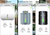 Capteur de niveau d'huile intelligent IoT BLT LPG-2412-BT alimenté par batterie, indicateur de niveau de propane pour réservoir de gaz GPL, pour bouteille de gaz de cuisine