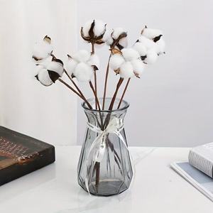 Tiges de fleurs en coton naturel, bouquet artificiel séché, décoration rustique pour la maison, style <span class=keywords><strong>Instagram</strong></span> - Product Image 2