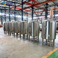 Fermenteur à whisky 600L 5BBL en acier inoxydable, cuve de fermentation de distillerie à fond conique, grand récipient de fermentation à double enveloppe