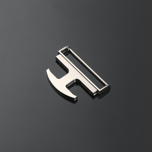 Hebillas de metal plateadas y negras para bolsos, cinturones, ropa, herrajes DZQ352 - Product Image 2