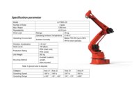 Robot Industrial Eficiente de 4 Ejes, Carga Útil de 25 kg, Alcance de 1769 mm, para Estampado y Paletización, con Certificación CE