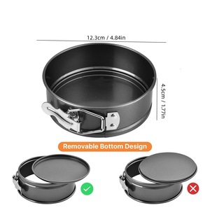 Round Springform Baking Pan 4 Inch Non Stick Removable Bottom For Cheesecake Cake Baking - Product Image 5