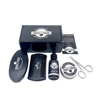Kit de toilettage pour homme de haute qualité, nouveau et très vendu, avec brosse et peigne en bois pour la barbe