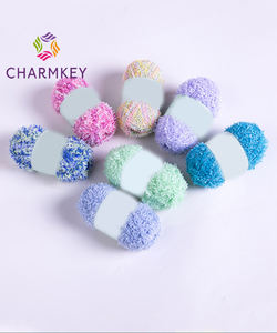 Grosir mode desain baru DIY 100% poliester mewah beberapa warna tunggal benang kertas kupu-kupu untuk topi rajut dan tas - Product Image 4