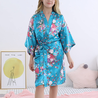 Batas de Satén de Verano para Niñas, Estampado Floral Personalizado, Ropa de Dormir Suave, Ropa de Casa Informal, Camisón, Vestido de Fiesta, Regalo para Niñas