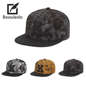 Retro Tie-Dye Graffiti Snapback Caps mit 3D-Buchstaben-Stickerei, flacher Schirm, verstellbare Hip-Hop Street Style Dad <span class=keywords><strong>Hats</strong></span> - Product Image 1