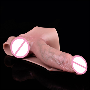 Dildo <span class=keywords><strong>Strap</strong></span>-on Realistis untuk Pria, Celana Pembesar <span class=keywords><strong>Penis</strong></span> dengan Bahan Silikon - Product Image 6