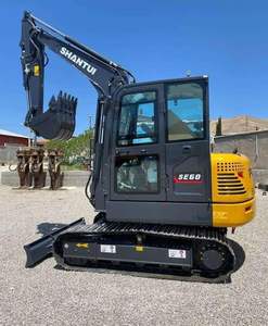 Tamaño pequeño SE60W con motor Weichai Excavadora sobre orugas 6 toneladas Excavadora Ventas calientes - Product Image 2