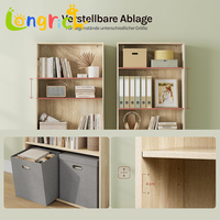 Armoire minimaliste en bois, 6 étagères, 6 cubes, rangement ouvert multifonctionnel, durable, écologique, petite chambre, salon, bureau à domicile