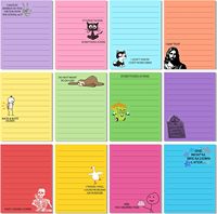 Notes autocollantes doublées LOGO personnalisables haut de gamme blocs-notes drôles 4x3 pouces blocs-notes auto-adhésifs fournisseur de bureau