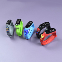 Cadeaux d'anniversaire 2022, montre à main en silicone numérique LED 3D de dessin animé pour bébé, enfants, montres mignonnes pour enfants