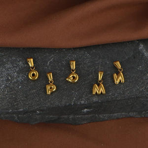 YF8174 Ciondolo Fai-da-Te Mini Bubble con 26 Lettere dell'Alfabeto Inglese, Placcato Oro 18K, Impermeabile in Acciaio Inossidabile - Product Image 6