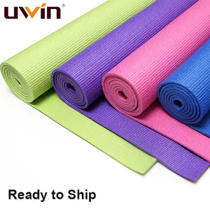 Uwin Hochwertige 3mm 4mm 5mm 6mm 8mm NBR PVC Yoga matte Rutsch feste Dickes Pad Fitness Pilates Matte Für Fitness übungen im Freien