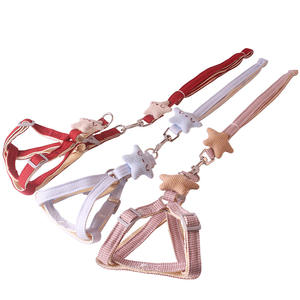 Modis baru pola padat nilon tali anjing <span class=keywords><strong>Harness</strong></span> berjalan tali rompi empuk Fitur - Product Image 4
