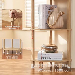Bamboo Corner <b>Shelf</b> 3 Tier Standing Kitchen Storage <b>Rack</b> For Living Room Corner Cabinet Durable Multi Layer Unit - Product Image 3