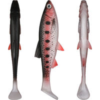OEM 15cm 36g Shad Pike Lure Swimbait ekor persegi untuk Pike Perch lele Zander umpan buatan lembut perlengkapan memancing permainan besar