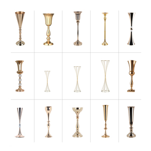 Vàng kim loại hoa centerpieces cho đám cưới Bảng, hình học Hoa Trung Tâm đứng cho Tabletop tổ chức sự kiện bên sinh nhật H124 - Product Image 4