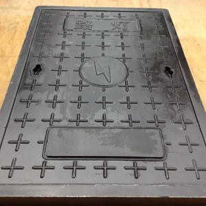 ฝาครอบท่อระบายน้ำเหล็กเหนียวป้องกันการโจรกรรมสีดำแบรนด์ SG สำหรับถนนส่งออกโดยตรงจากประเทศจีน - Product Image 5