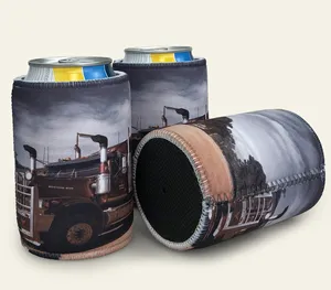 Custom Can Cooler bottiglia di birra isolata supporto tozzo in Neoprene Coozies di birra dispositivo di raffreddamento tozzo personalizzato