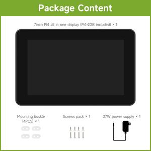 Pantalla táctil industrial HMI todo en uno Waveshare de 7 pulgadas y 720*1280 para Raspberry Pi 4/5, compatible con salida dual 4K de 10 puntos K606 - Product Image 3