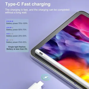 Stylets pour <span class=keywords><strong>Apple</strong></span> <span class=keywords><strong>Pencil</strong></span> compatibles avec <span class=keywords><strong>iPad</strong></span> A16 Air 11 5 4 Pro 11e 13 12.9 M5 M4 M3 M2 <span class=keywords><strong>10</strong></span> 9 8 10e 9e génération Mini 7 6 Touch Pen - Product Image 3