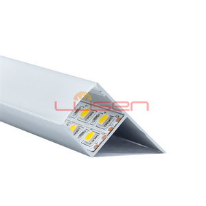 Profilé en aluminium plâtre LED pour mur et coins de table 1m 2m 3m bande LED éclairage série 6000 finition anodisée LS-100 - Product Image 1