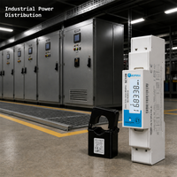 Rayfull SC15M meteran energi Modbus, meteran Digital cerdas rel DIN 1 fase multifungsi RS485