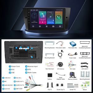 Coche Multimedia Central Radio Coche Autostereo Reproductor de MP3 Android Auto Apple Carplay Car Bt Audio para BMW Serie 3 - Product Image 6