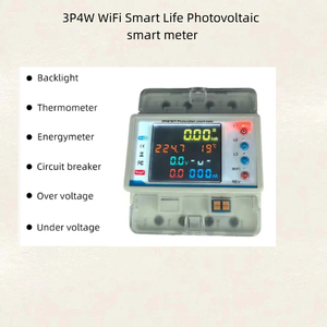 Ourtop <span class=keywords><strong>3</strong></span> phasetuya wifi thông minh Bi-directional năng lượng Power <span class=keywords><strong>Meter</strong></span> điện áp bảo vệ Relay hiện tại cho hệ thống quang điện - Product Image 4