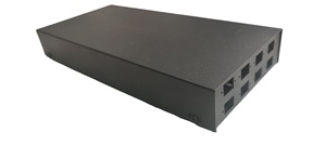 8 Anschlüsse Wand halterung Typ Glasfaser-Metall klemmen kasten Kalt gewalzte Blech platte <span class=keywords><strong>Patch</strong></span> feld Schwarz - Product Image 3