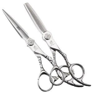 Accesorios para peluquero de 6 pulgadas, tijeras para cortar dientes, salón de peluquería, juego de tijeras para adelgazar el cabello