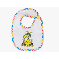 VR46 Rossifumi Heritage Blanc 100% Coton Unisexe Enfant Bavoirs Premium pour Bébé de 1 Pouce Surdimensionnés Doux Confortables Vêtements pour Bébé