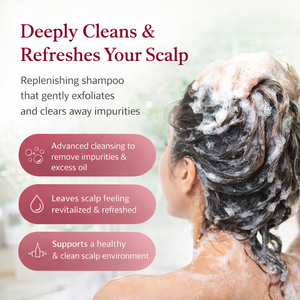 Champú Perfumado Voluminizador OEM ODM |   Champú Exfoliante Vegano para Cuero Cabelludo, para Cabello Seco y Dañado |   Aroma Romántico Afrutado y Amaderado - Product Image 4