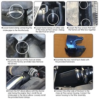 Filtre d'admission d'air froid 4 "et kit de protection thermique côté conducteur pour 99-07 Chevy Silverado Tahoe GMC Yukon Sierra V8 4.8L/5.3L/6.0L