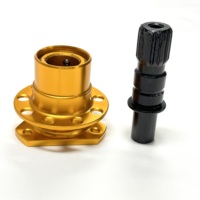 Kit d'adaptateur de volant en alliage d'aluminium usiné CNC de haute qualité personnalisable pour accessoires intérieurs de voiture