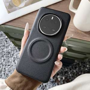 Étui de protection magnétique en cuir végétalien pour Honor Magic7, compatible avec la charge sans fil Magic7 Pro - Product Image 5