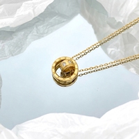 Kalung Perak Sterling 925 Lapis Emas Desain Jam Produk Terlaris Wanita Elegan Keren Sederhana Modis