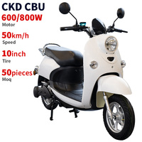 CKD SKD Skuter Listrik 2 Roda 10 inci untuk Dewasa, Motor Listrik China 600/800W Kecepatan 50km/jam, Skuter Listrik Terbaik di China