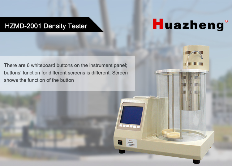 Huazheng Điện ASTM D1298 D4052 Trọng Lượng Riêng Nhiên Liệu Kỹ Thuật Số Diesel Biến Áp Dầu Mật Độ Meter