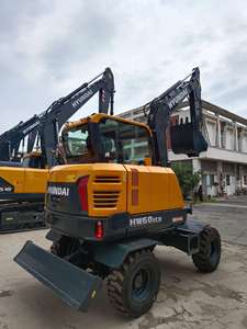Hyundai 60 corea originale usato 6 tonnellate di alta qualità e potente motore Yanmar mini escavatore ruota - Product Image 3
