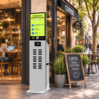Borne de recharge publique portable à 24 emplacements, borne de recharge pour téléphones portables, chargeur commercial pour café, restaurant, sortie 60W