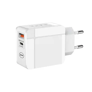 Private model 12W/20W Type-C+USB Dual Port fast charging Wall Adapters Samsung Apple Xiaomi Mobile Phone Charger CE Certified