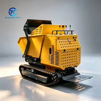 Dumper sur chenilles à levage haute capacité 1000 kg, benne hydraulique, certifié CE EPA pour la construction agricole