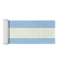 Chemin de table personnalisé imprimé arc-en-ciel avec motif Achillean, décoration de table en polyester à texture lin personnalisée