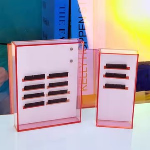 Custom Logo Acrylic Eyelash Extension <b>Tool</b> <b>Case</b> Rectangular Lash Storage Box for Beauty Salon Use - Product Image 6