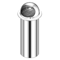 Évent de ventilation en acier inoxydable 100mm 120mm personnalisé Grille de retour d'air ronde Évent de conduit de ventilation