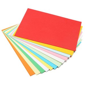 Paquete a Granel de Cartulina de Colores Vibrantes, Tamaño A4, 100 Hojas/Paquete, Colores Surtidos para Manualidades y Oficina - Product Image 1