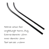 Nouveau Bâton Lanceur d'Appâts Carpe de Pêche 90cm 59.2g en Fibre de Carbone avec Tube de Lancer pour Boule d'Appât Carpe